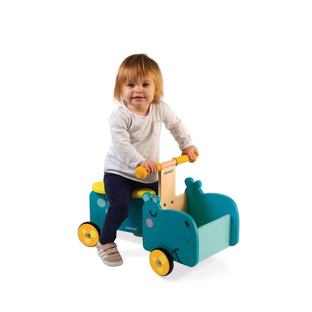 Janod - Hippopotamus Ride - On (Wood)
