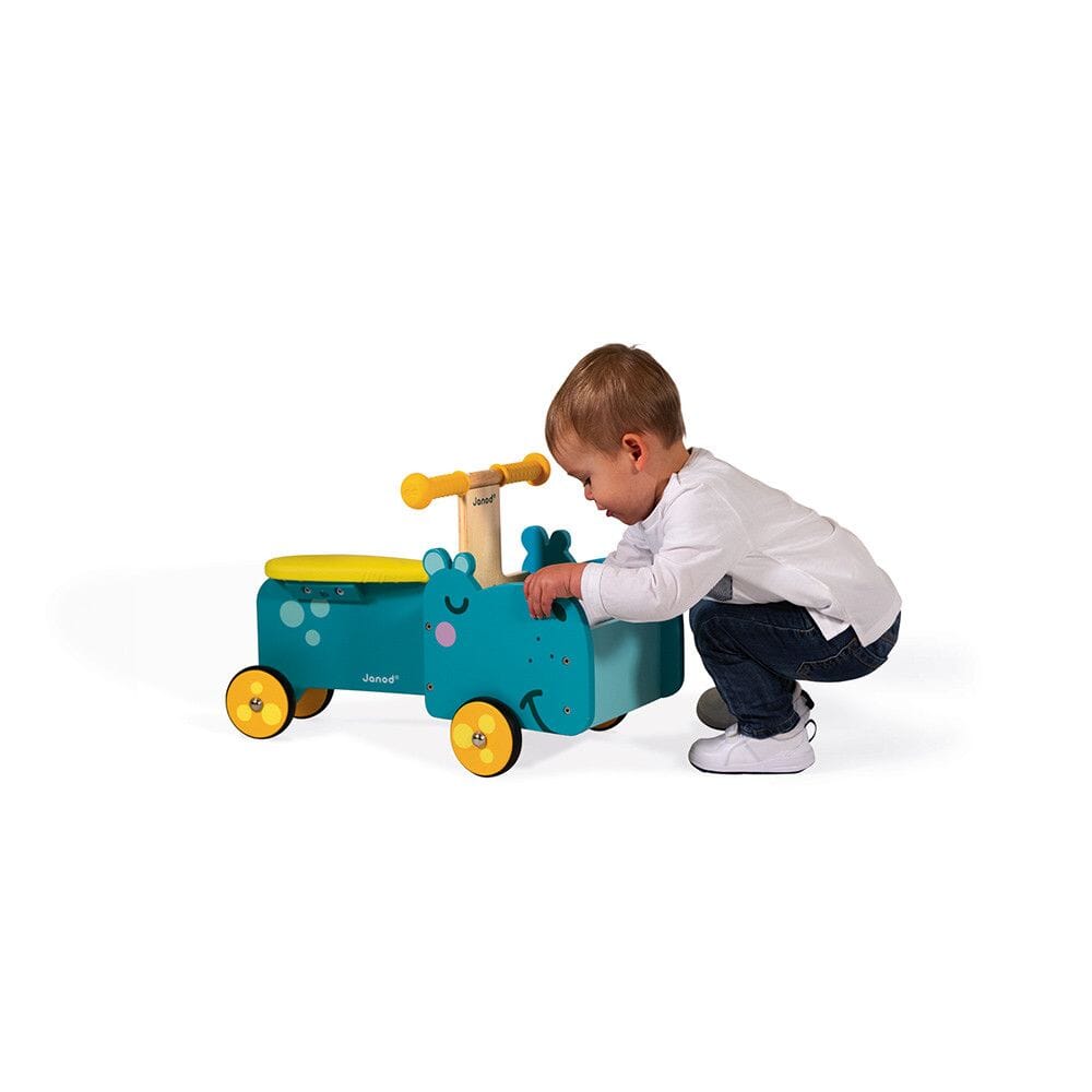Janod - Hippopotamus Ride - On (Wood)