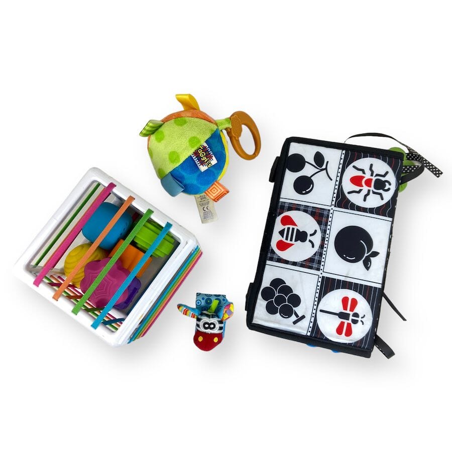 Mixed Brands - Infant Sensory Toy Bundle - Shapes & Colors