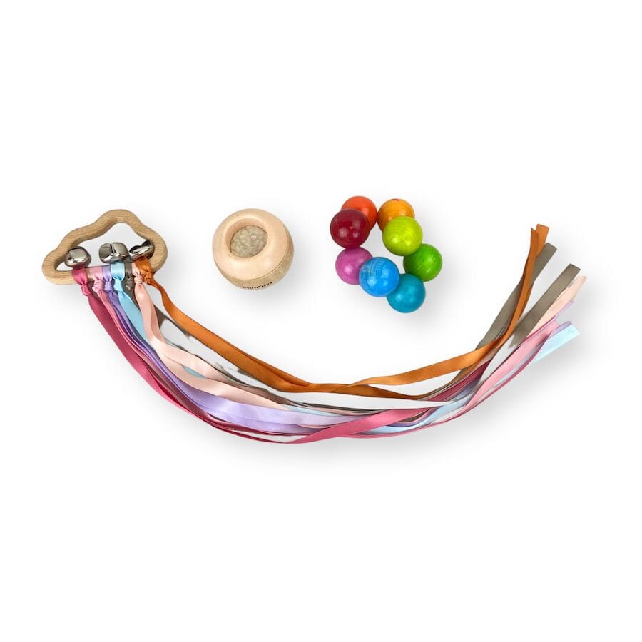 Mixed Brands - Infant Toy Bundle with Ribbons