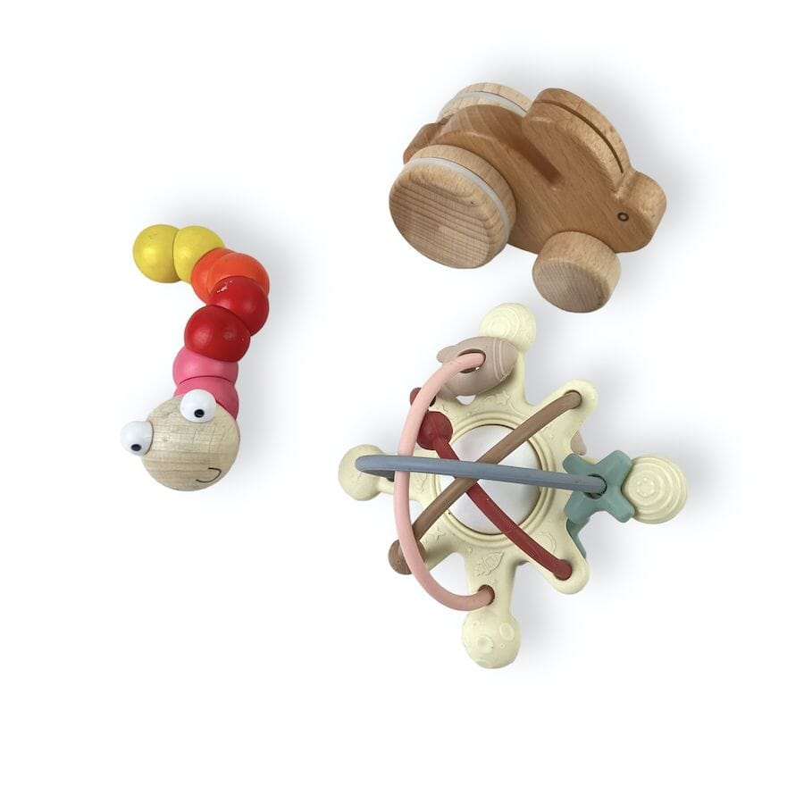 Infant Toy Bundle with Rolling Rabbit Toys 