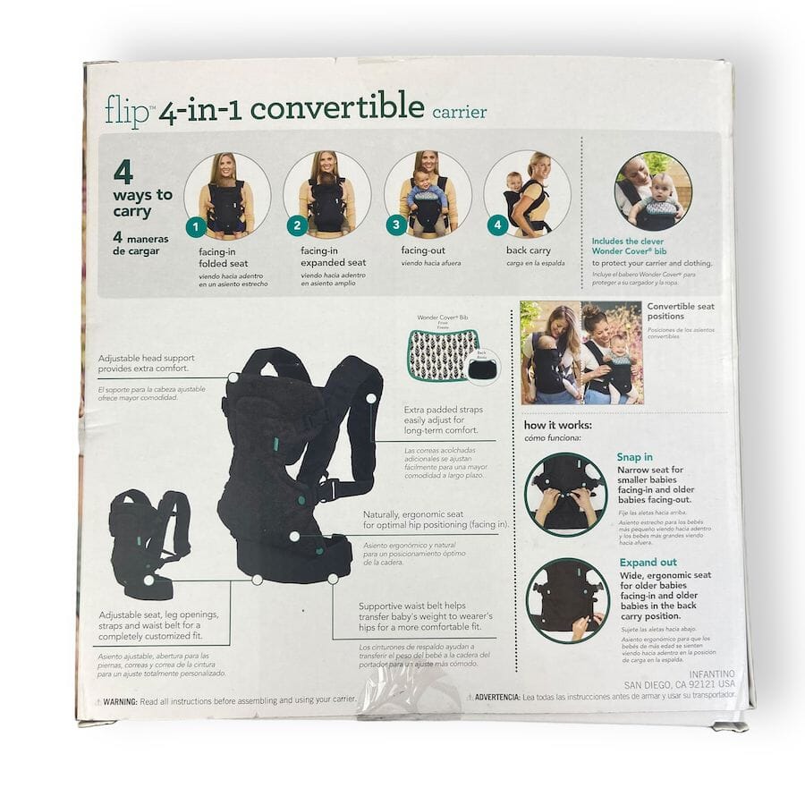 Infantino baby carrier newborn instructions deals