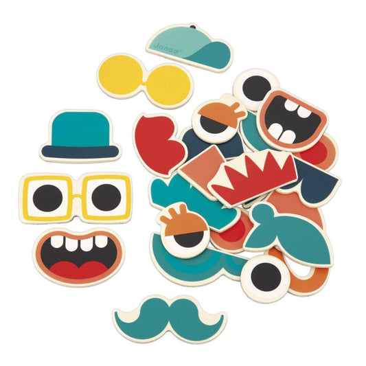 Janod Mix & Match Portrait Magnets (24 Pieces) Toys 