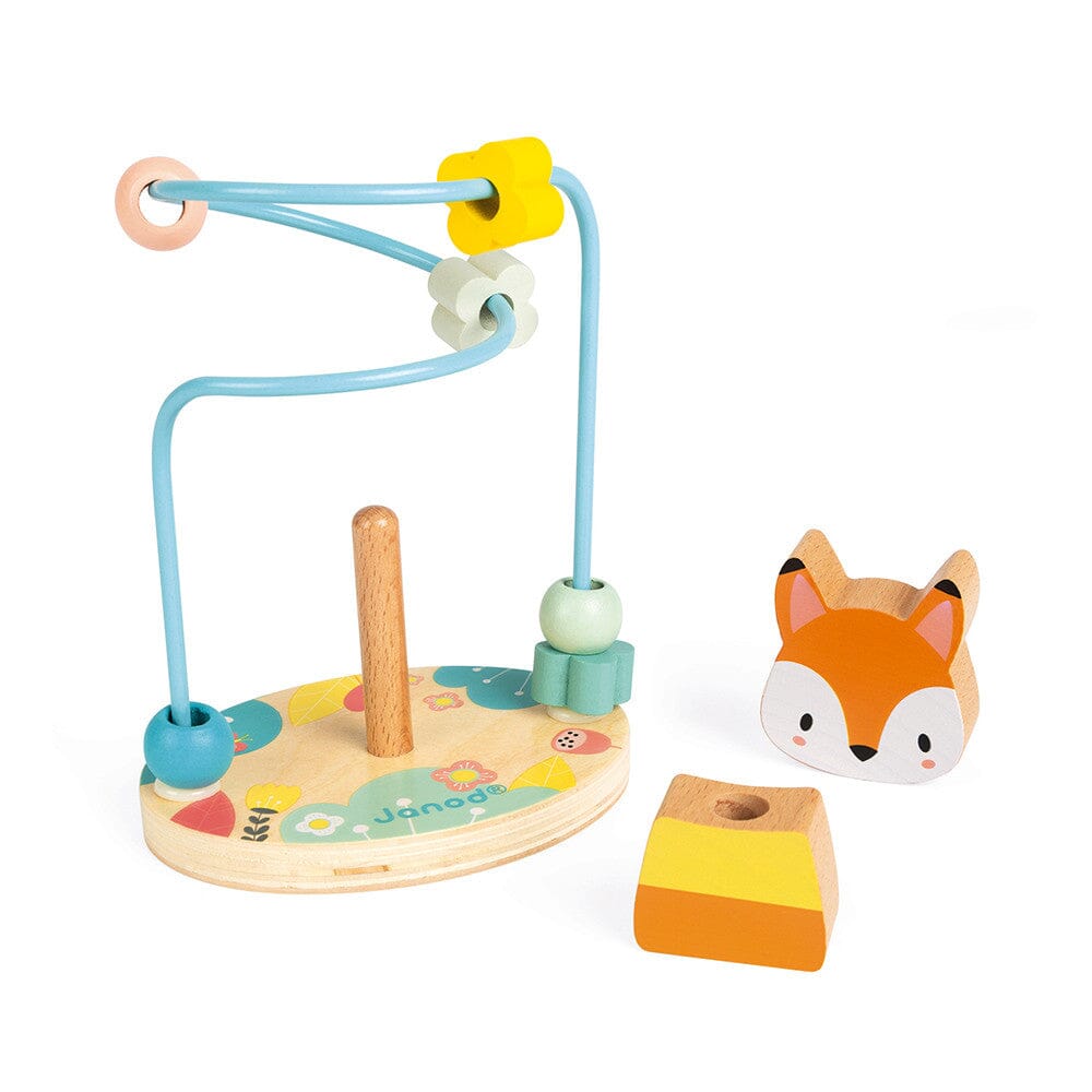 Janod Pure Fox Stacker Bead Maze Toys 