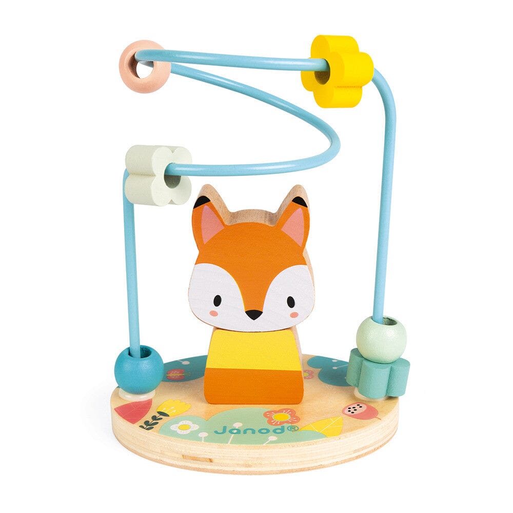 Janod Pure Fox Stacker Bead Maze Toys 