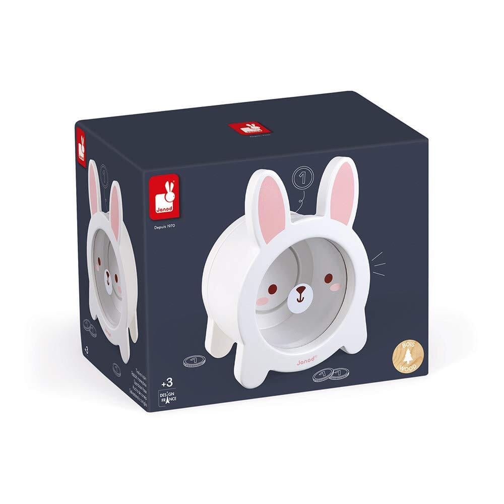 Janod Rabbit Moneybox Coin Bank Toys 