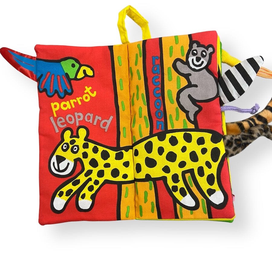 JellyCat Jungle Tails Soft Book Toys 