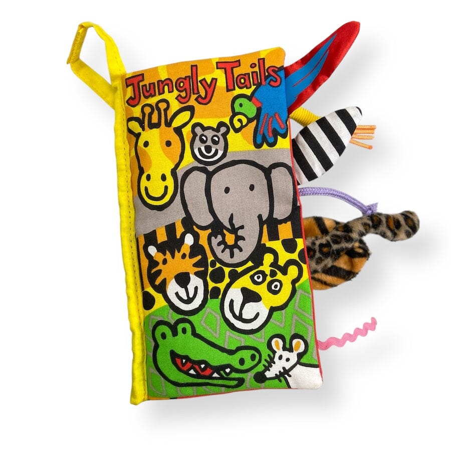 JellyCat Jungle Tails Soft Book Toys 