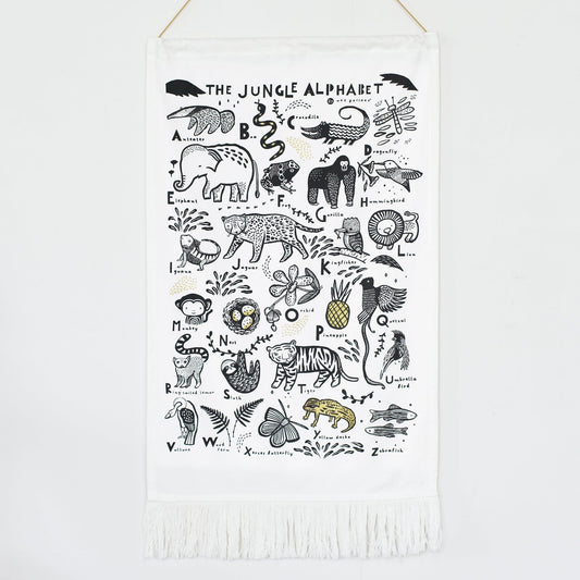 Wee Gallery - Jungle Alphabet Tapestry