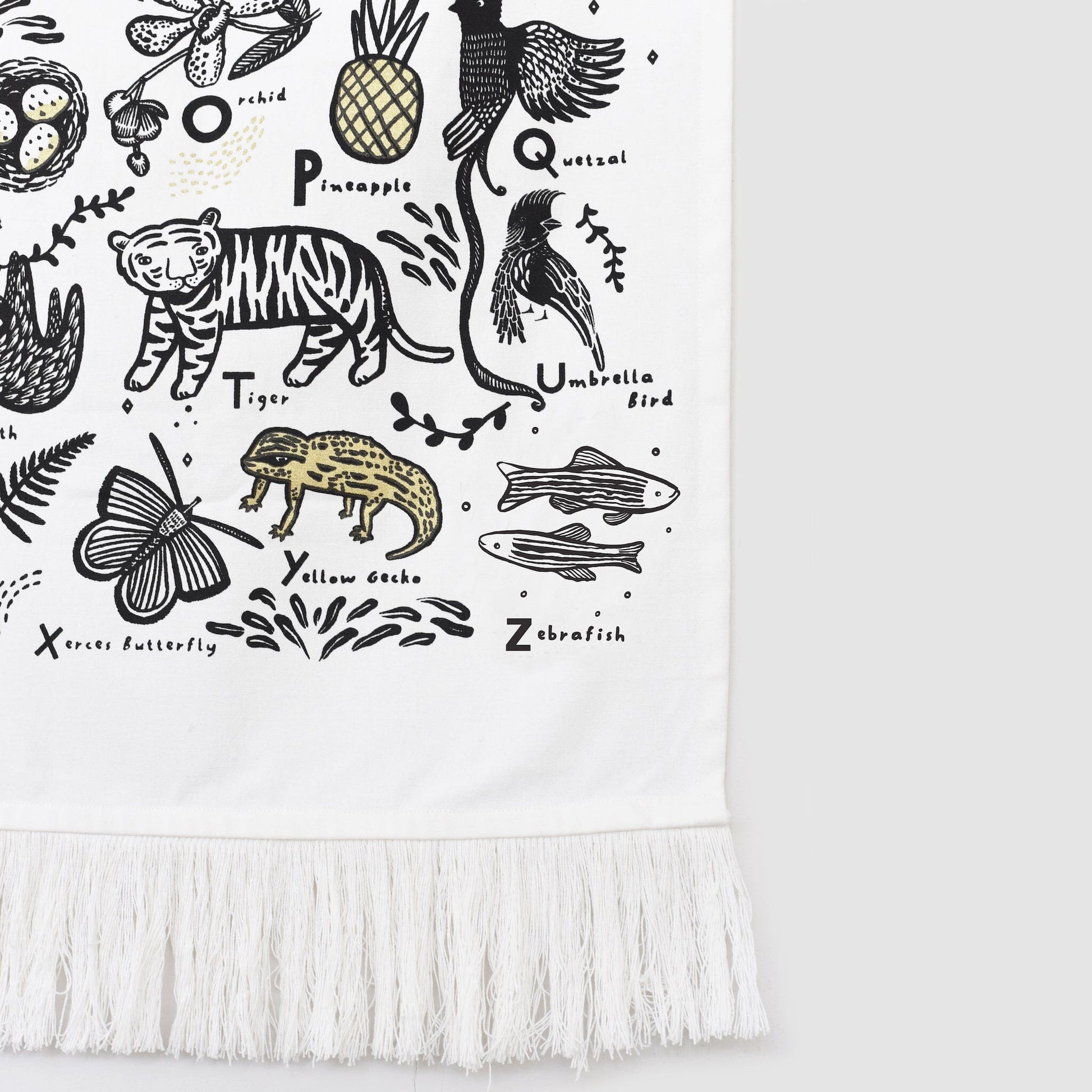 Jungle Alphabet Tapestry Decor 