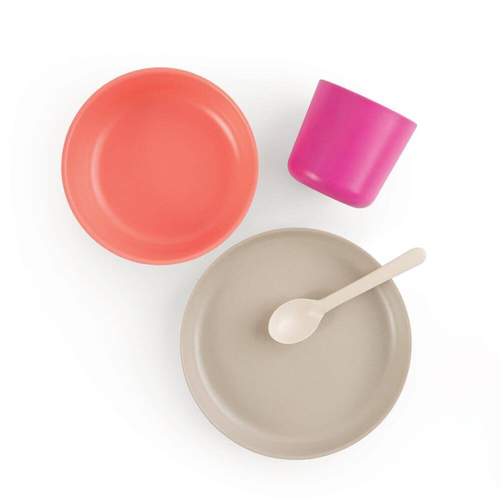 Kids Dinner Set - Mai dinner sets Fuschia / Coral / Stone / Off-White 