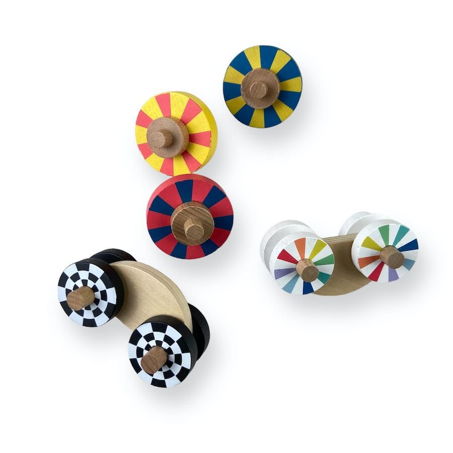 KiwiCo Color Wheel Racers and Ramp Toys 