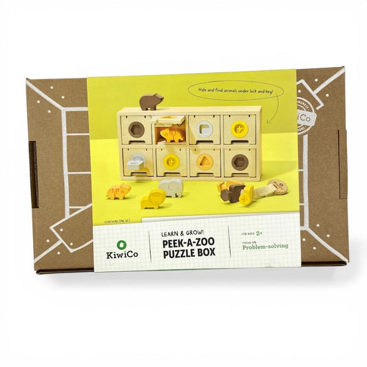 KiwiCo Peek-a-Zoo Puzzle Box Puzzles 