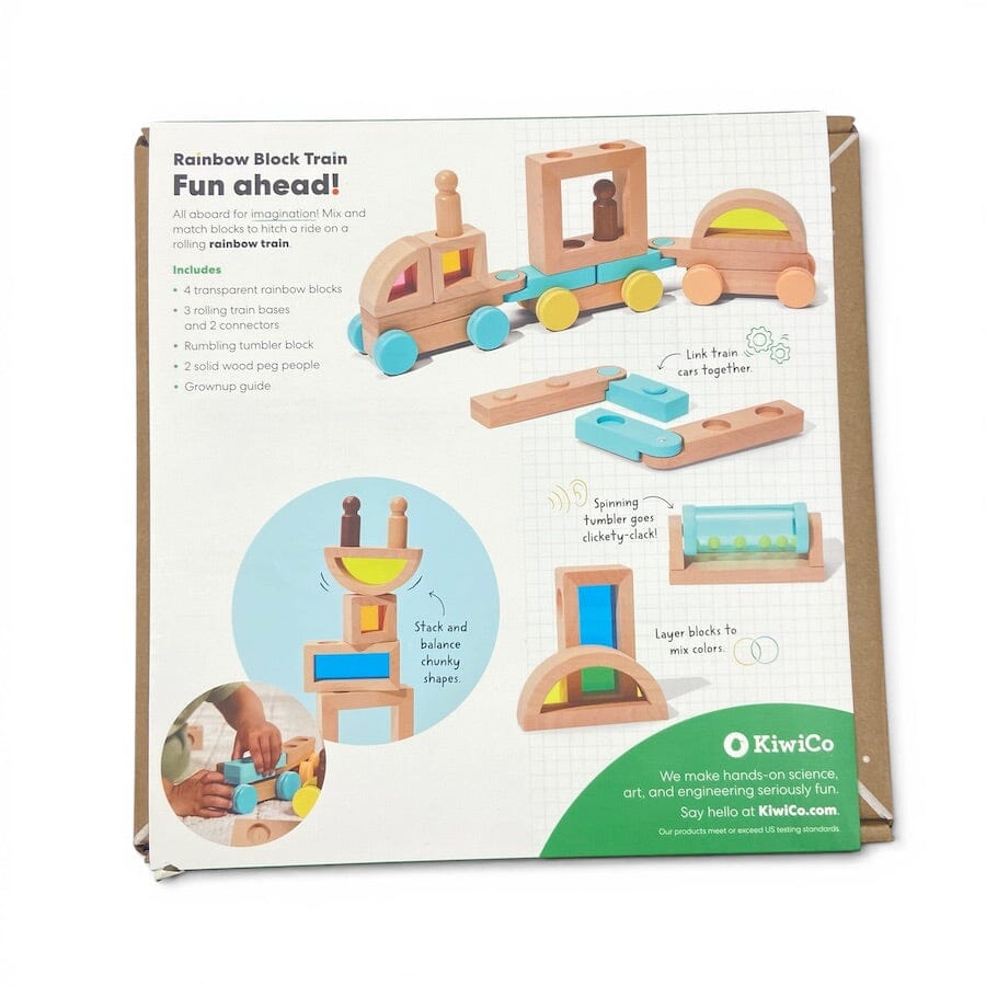 KiwiCo Rainbow Block Train Toys 