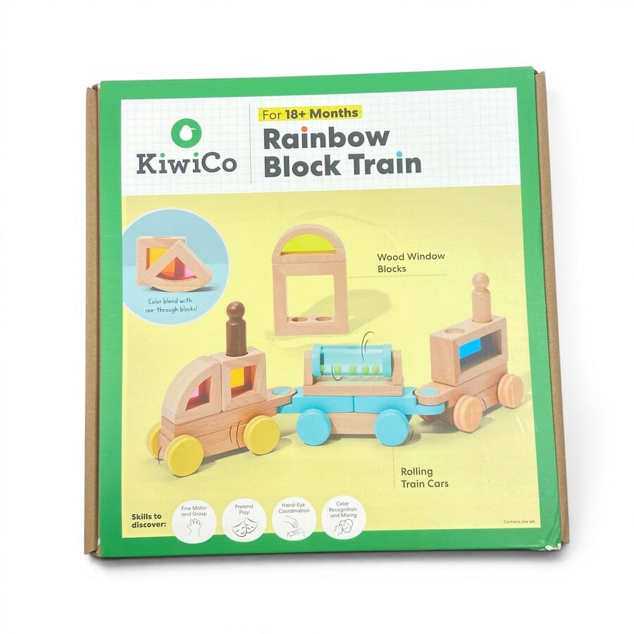 KiwiCo Rainbow Block Train Toys 