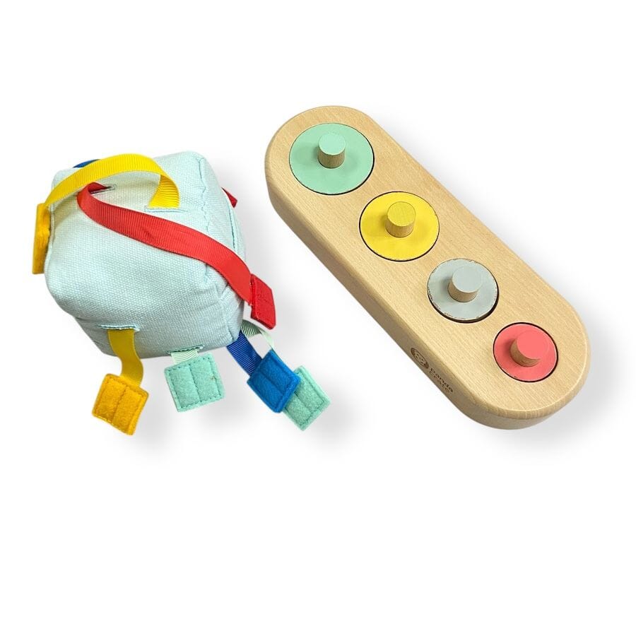 KiwiCo Sensory Cube & Cylinder Blocks Toys 