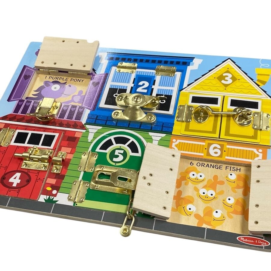 Melissa & Doug - Learning Toy Bundle with Latches Board