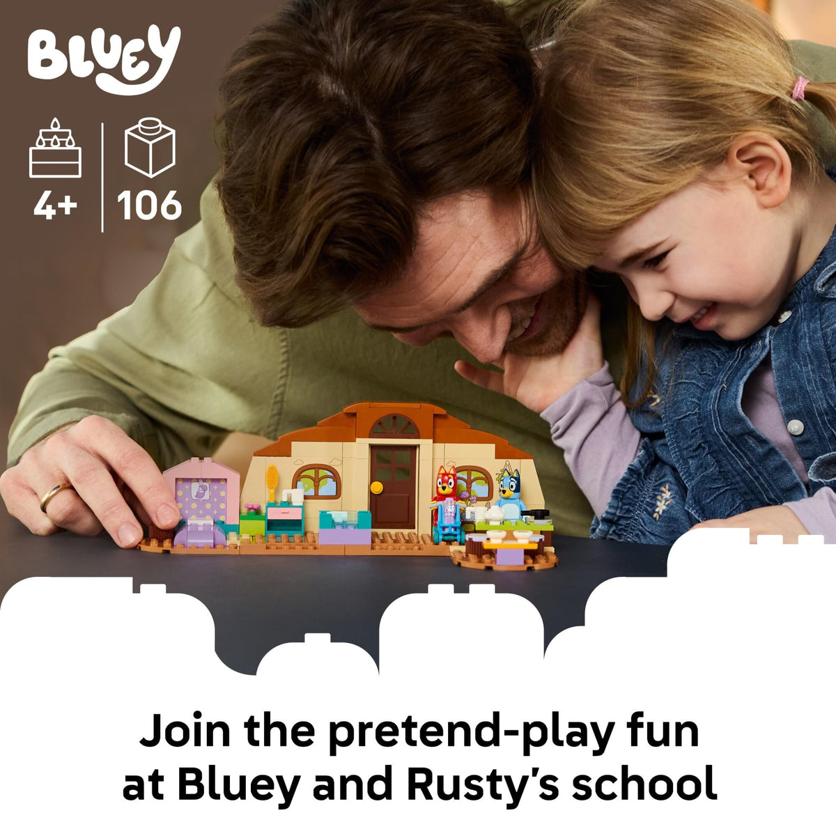 LEGO Bluey School with Rusty and Bluey 11221