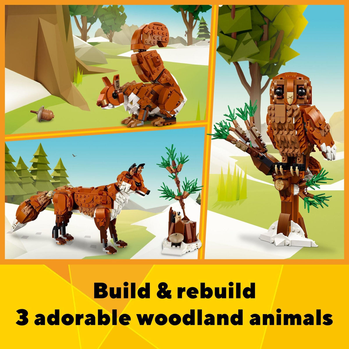 LEGO Creator 3 in 1 Forest Animals Red Fox 31154