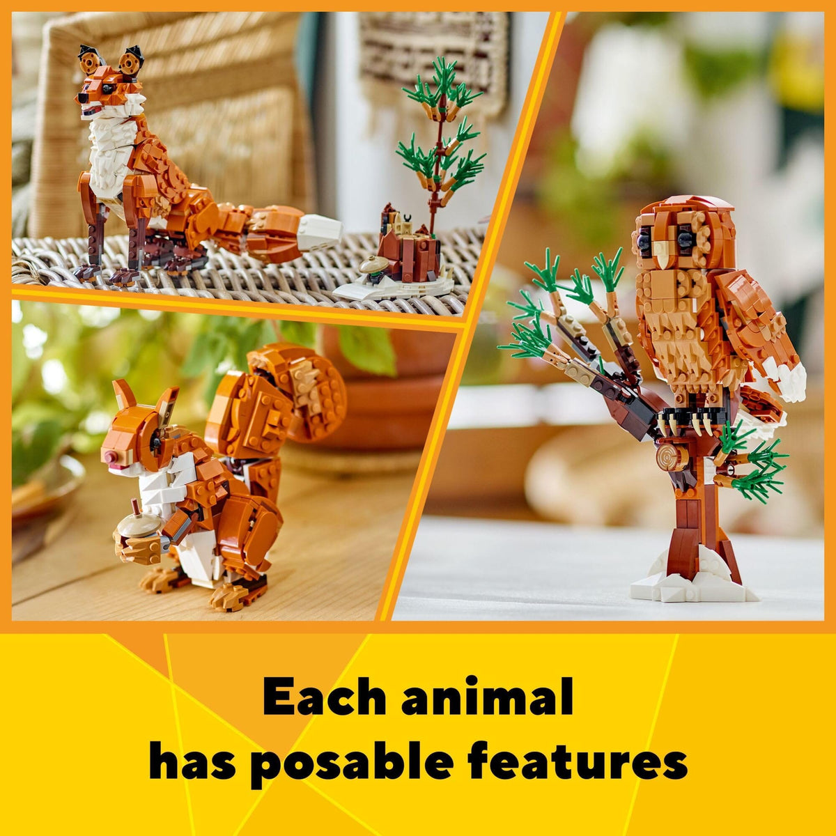 LEGO Creator 3 in 1 Forest Animals Red Fox 31154