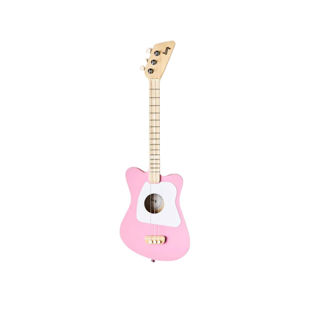 Loog Mini Acoustic Guitar Bundle Guitars Pink 