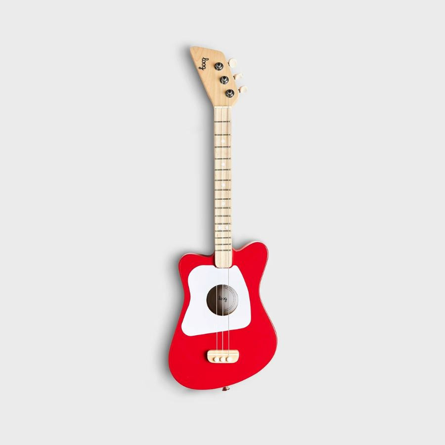 Loog Mini Left Handed & Strap Guitars Red 