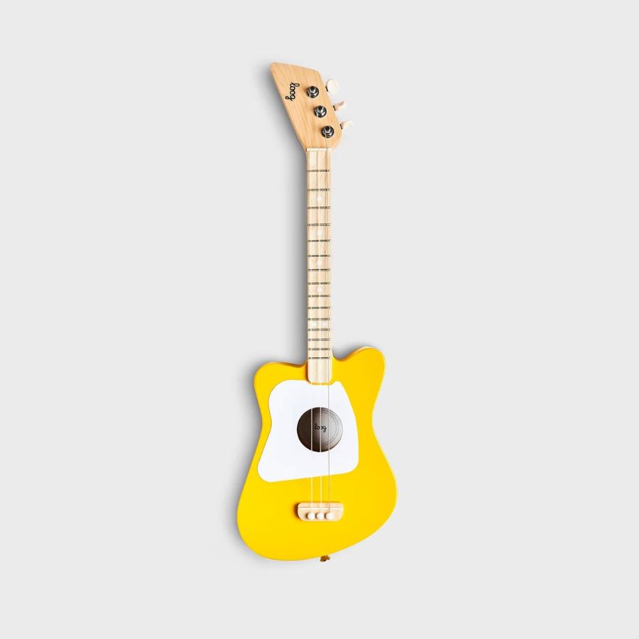 Loog Mini Left Handed & Strap Guitars Yellow 