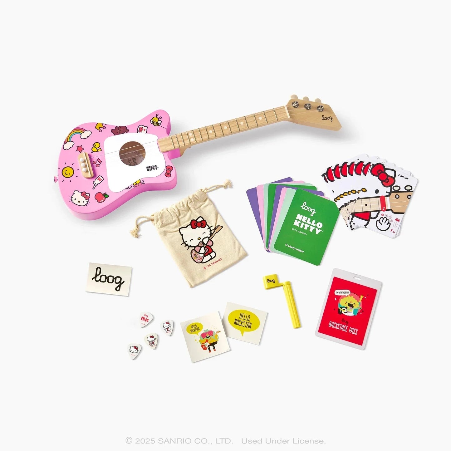 Loog - Loog x Hello Kitty Mini Acoustic Guitar