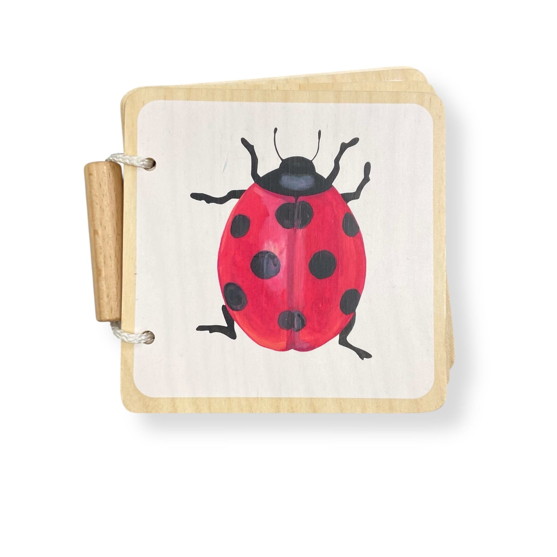 Lovevery Colorful Animals Wooden Book Books Ladybug 