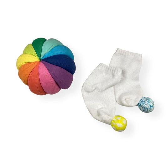Lovevery Cotton Ball & Play Socks Toys 