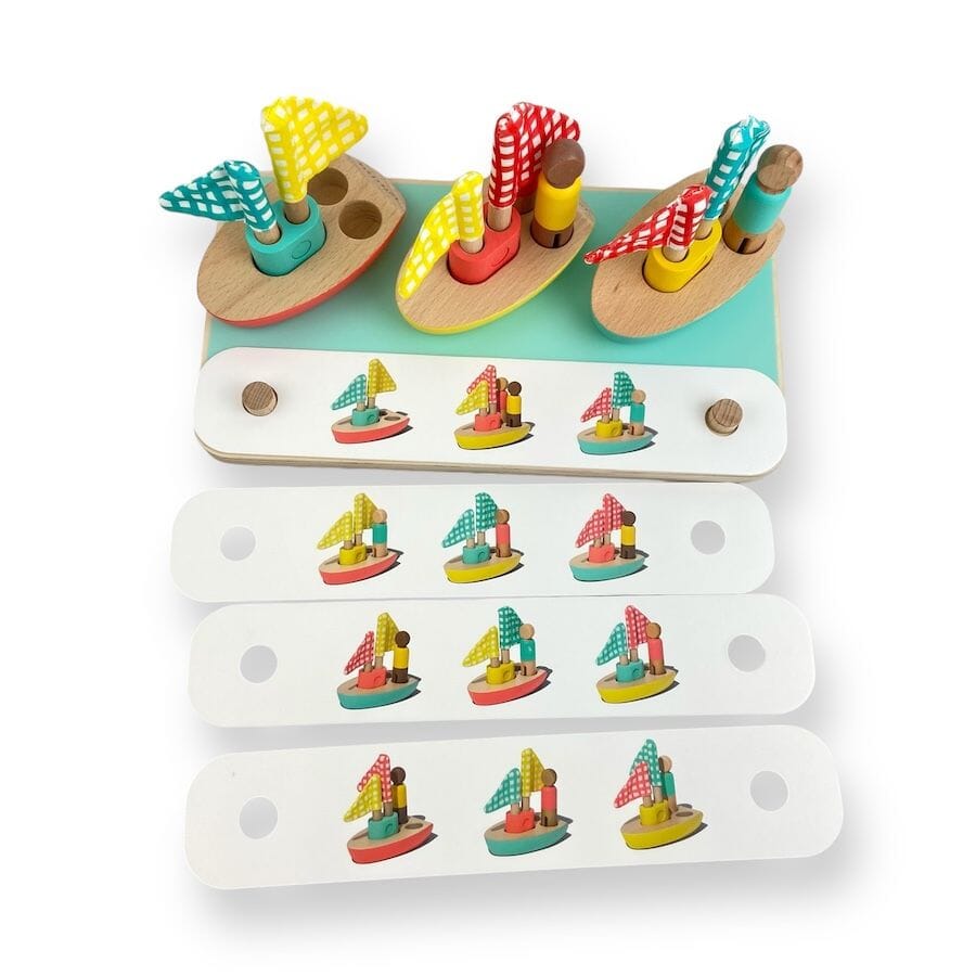 Lovevery Pattern Match Boats Toys 