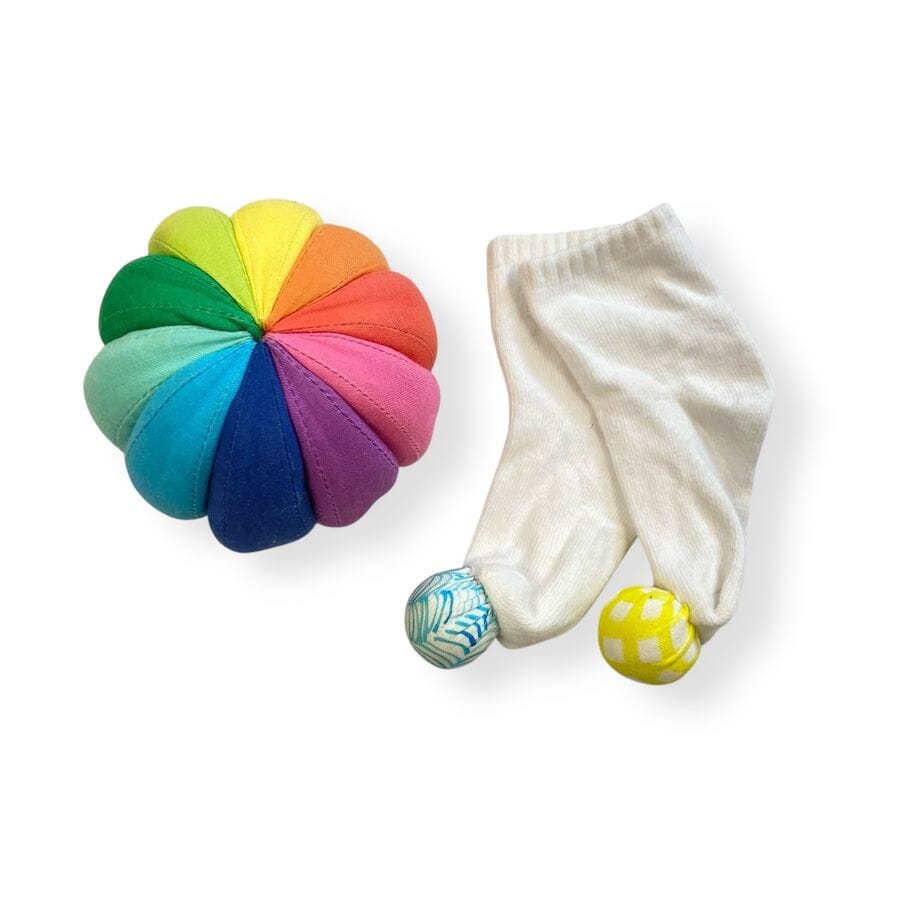 Lovevery Play Socks & Rainbow Ball Toys 