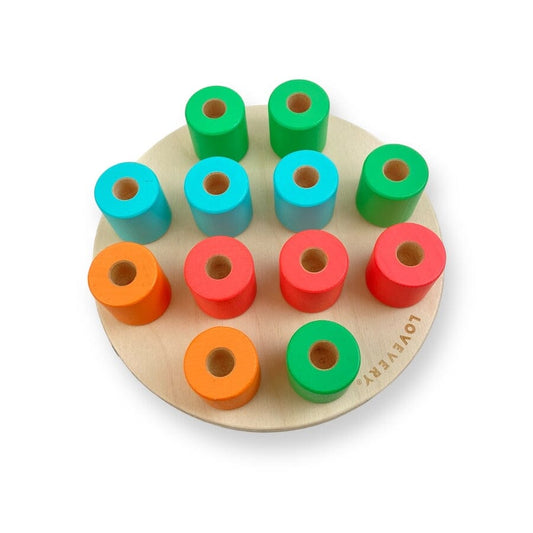 Lovevery Wooden Stacking Peg Board Toys 