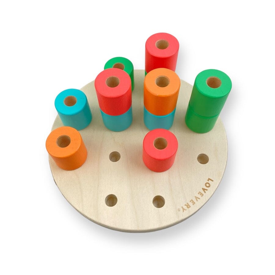 Lovevery - Lovevery Wooden Stacking Pegboard