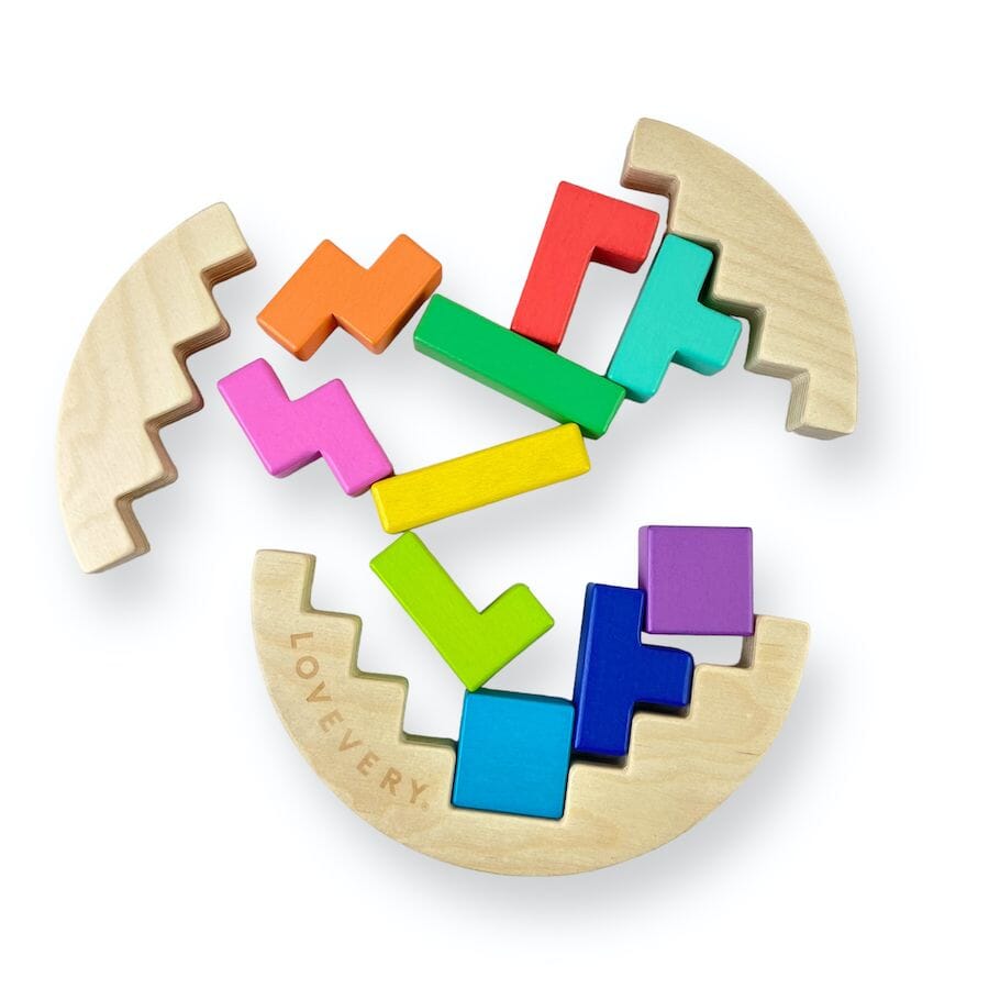 Lovevery Wooden Wobble Puzzle Toys 