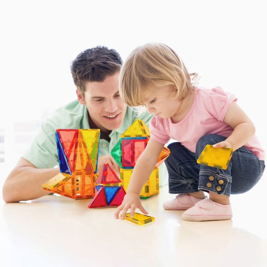 Tytan Tiles - Magnetic Tile Building Set – 60 - Pc Club Kit