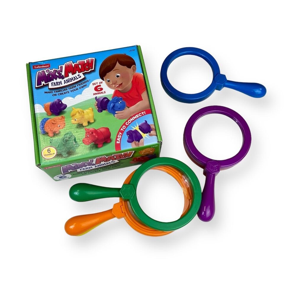 Magnifiying Glasses & Farm Animals Bundle Toys 