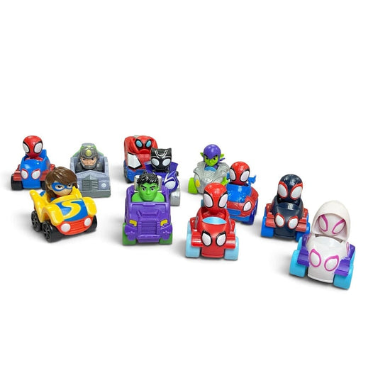 Marvel Spidey and His Amazing Friends Minis Vehicle, 10-Pack + 1 Toys 