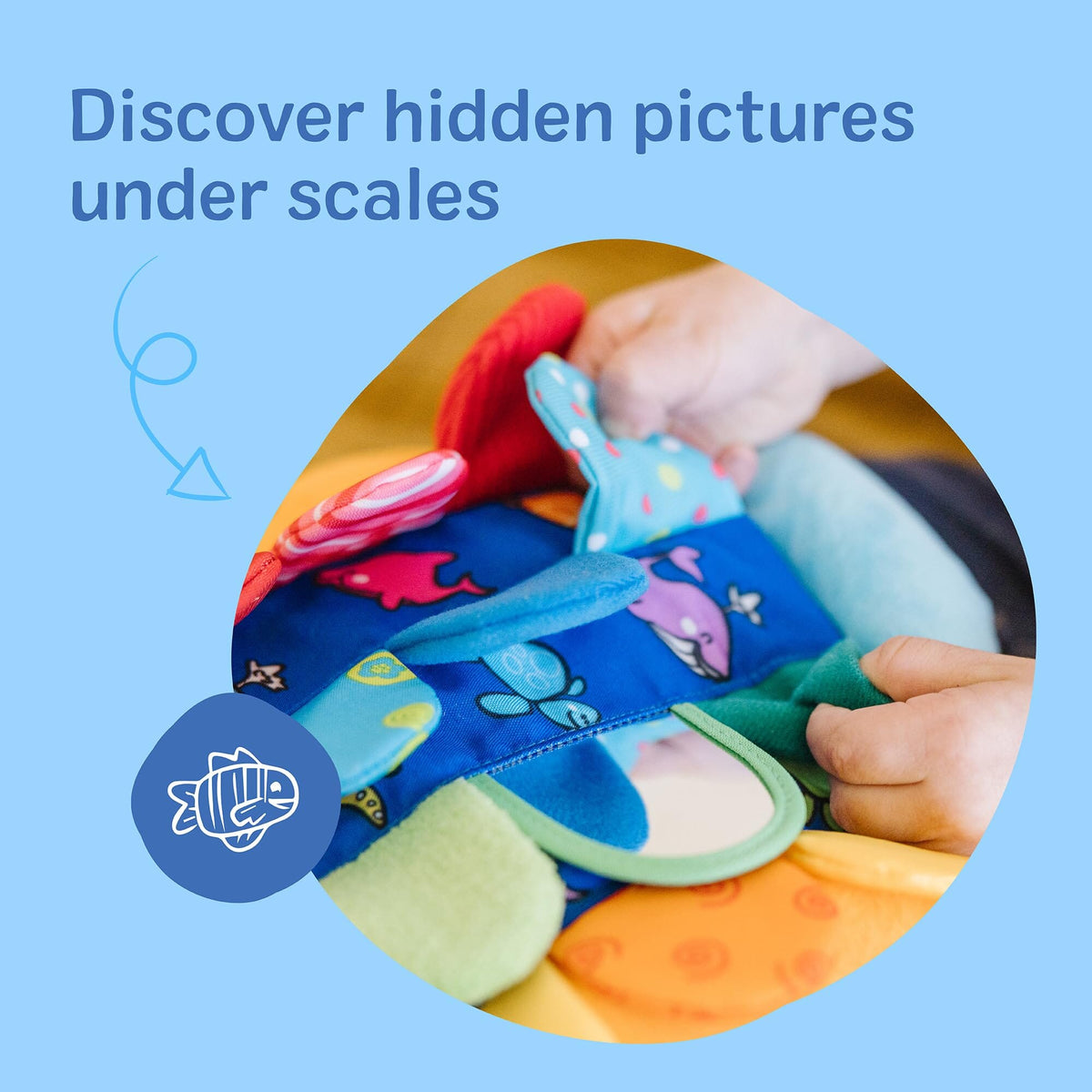 Melissa & Doug K's Kids Flip Fish Soft Baby Book