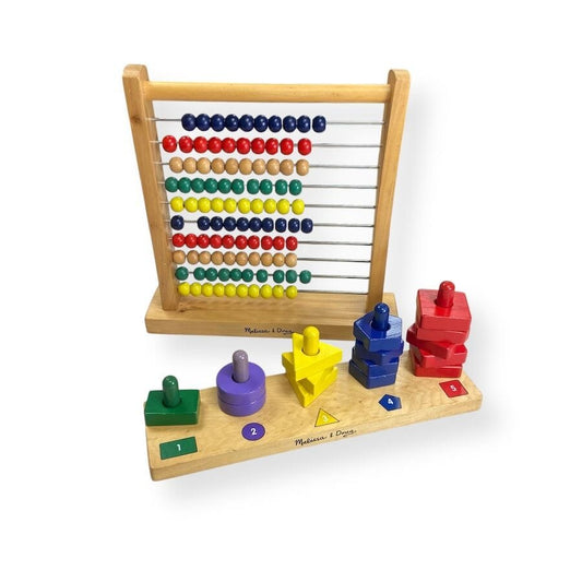 Melissa & Doug Learning Bundle with Abacus Toys 