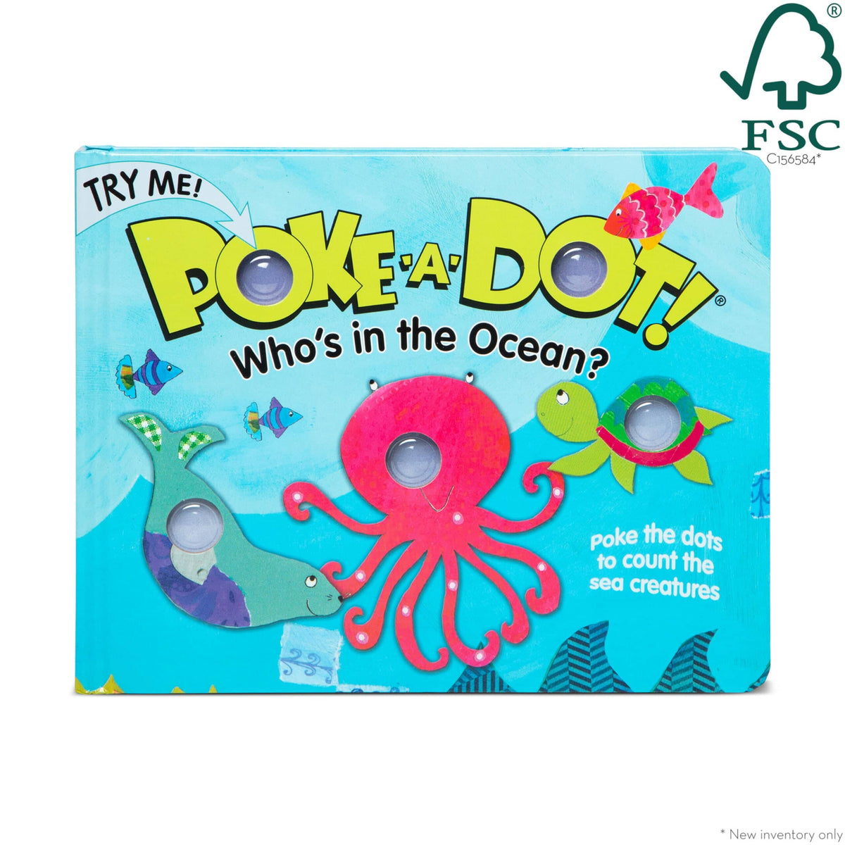 Melissa & Doug Poke-a-Dot Who's in the Ocean Board Book 31342