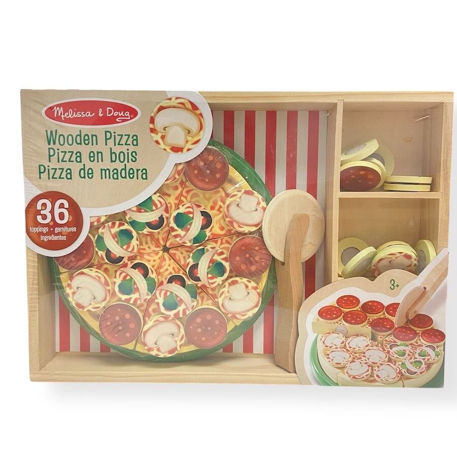 Melissa & Doug Wooden Pizza Party Play Set Toys 