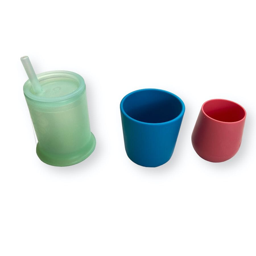 Mixed Brands Silicone Bibs & Cups Set Baby & Toddler 