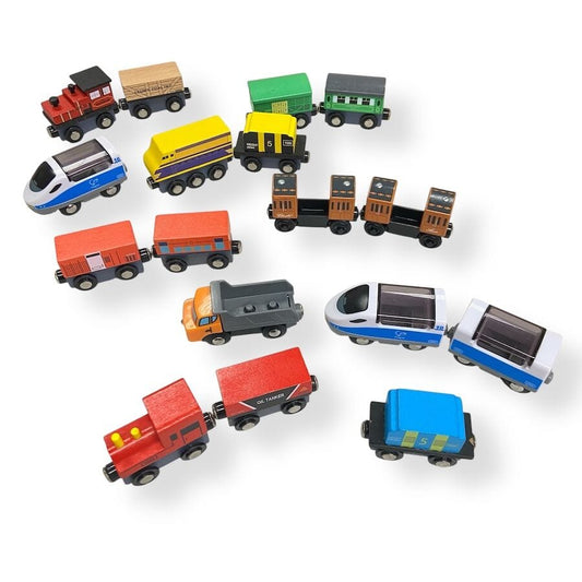 Mixed Brands Wooden Train Car Bundle Toys 