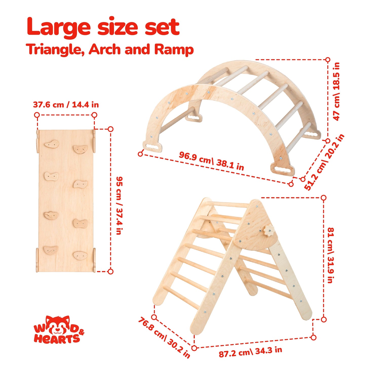 Montessori Climber with Accessories Furniture Set 