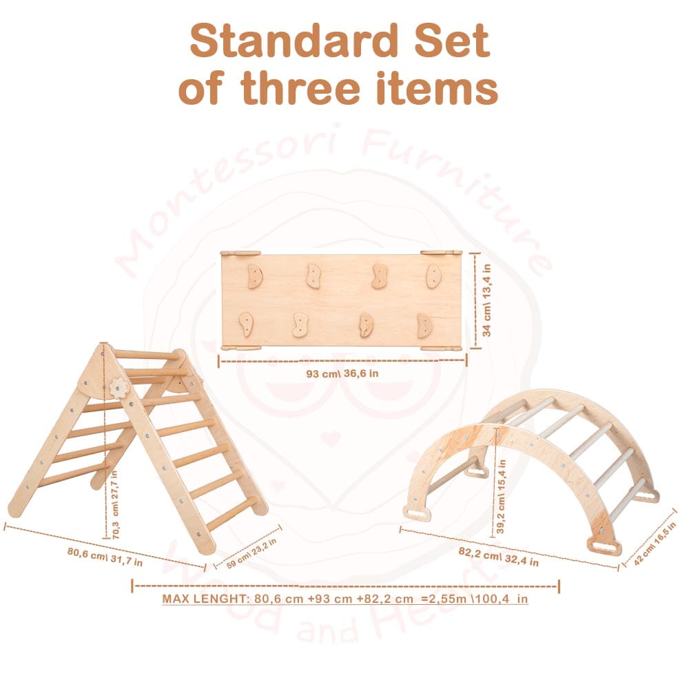 Montessori Climbing Set of 3 Climbing Set 