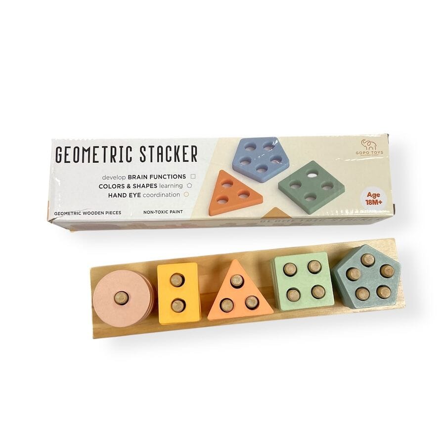 Gopo Toys - Montessori Geometric Stacker