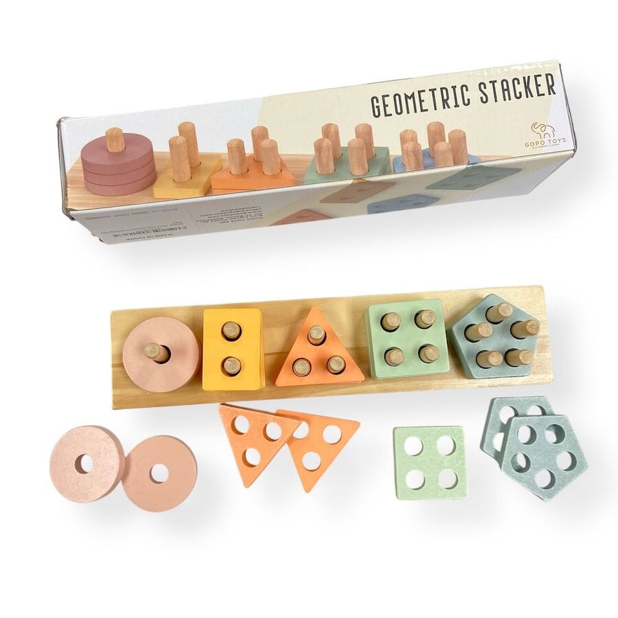 Montessori Geometric Stacker Toys 