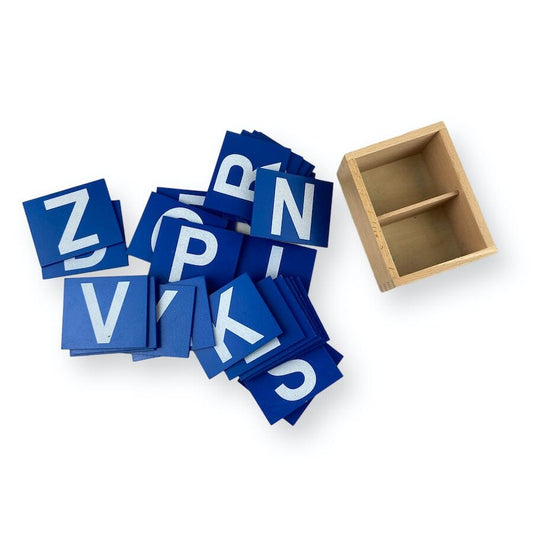 Montessori Upper Case Sandpaper Letter Boards Toys 