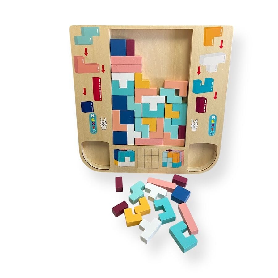Montessori Wooden Tetris Game Games 